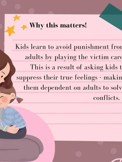 This series of infographics discusses why forced apologies are ineffective and introduces "sportscasting" as a tool to help children understand conflict and develop genuine empathy.