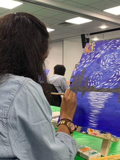 Paint Bar - Corporate Events & Team Building Classic Office Sip & Paint photo 23