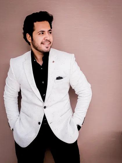 Another angle of the white blazer look. My style is versatile, just like the events I host.