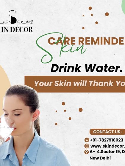 A simple but crucial reminder: drink enough water. Proper hydration is essential for skin elasticity and overall health. Your skin will definitely thank you for it.