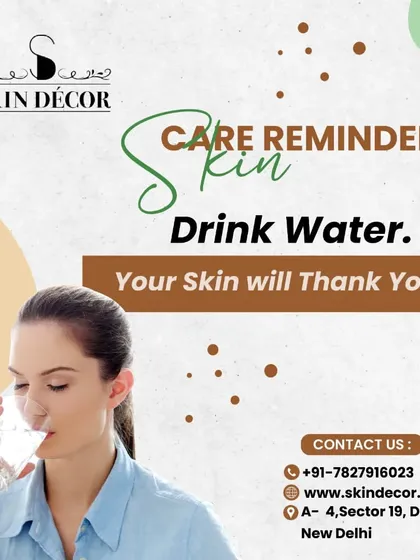 A simple but crucial reminder: drink enough water. Proper hydration is essential for skin elasticity and overall health. Your skin will definitely thank you for it.