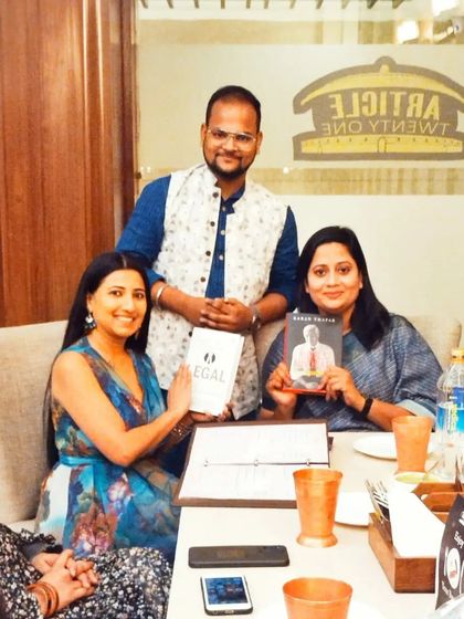 Sharing my book and ideas with fellow professionals. These interactions are a great way to exchange knowledge and perspectives.