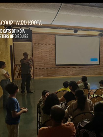 A collage of highlights from our June events, including a talk on wild cats, a book launch, and a theatre workshop for children.