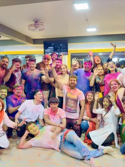 A snapshot of our colorful and happy Fit Fam during the Holi celebration. Every drop of sweat adds to the fun.