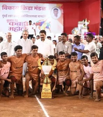 The sub-junior team proudly holding their runners-up trophy.