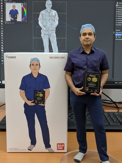 We are honored to receive the India Business Award 2025. This image shows our founder with the award, symbolizing our clinic's precision, quality, and mission to restore not just hair, but confidence.
