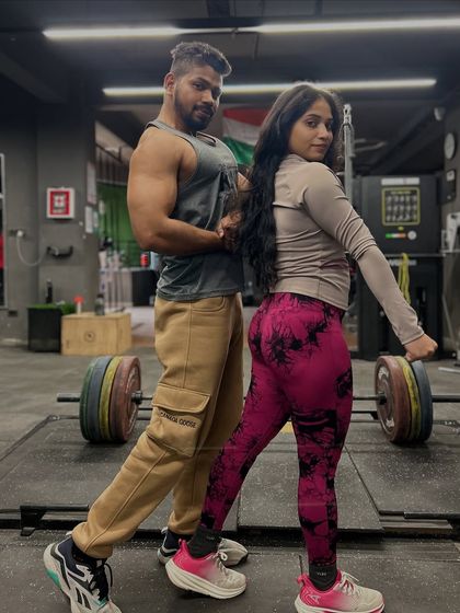 Power couple mode is always on. We are stronger together, pushing our limits and flexing with pride.