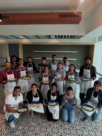 We hosted the interns from Samsara tech for a fun and creative send-off. An art workshop is a memorable way to celebrate milestones and appreciate your team's hard work.