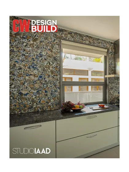 Our work was featured on the cover of CW Design Build. The article inside discusses our take on using color and tiles to create mood and memory in a space.