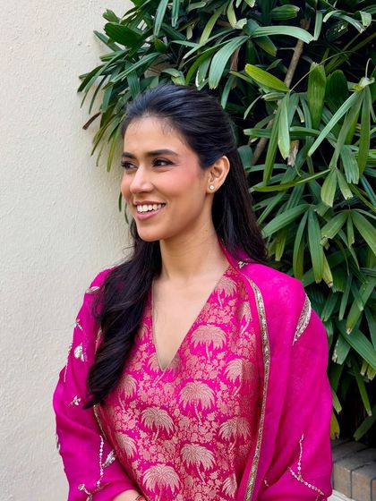 Grace in simplicity. For her first wedding event, this client chose a soft, minimal look that let her natural beauty shine through with a fresh, radiant glow.