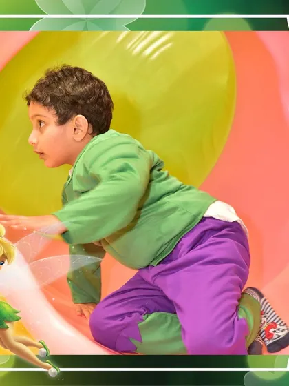 With a little faith, trust, and pixie dust, we hosted a magical Tinkerbell-themed party. The kids, dressed as their favorite characters, had a wonderful time exploring our play area.
