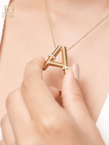 Your story is what makes a piece of jewellery truly precious. I love creating personalised initial pendants like this one, where your identity is sculpted in gold and accented with diamonds. It’s a modern heirloom that is completely and uniquely yours.