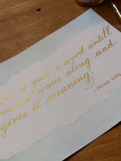 S - Custom Gift Calligraphy From My Art Journal photo 9