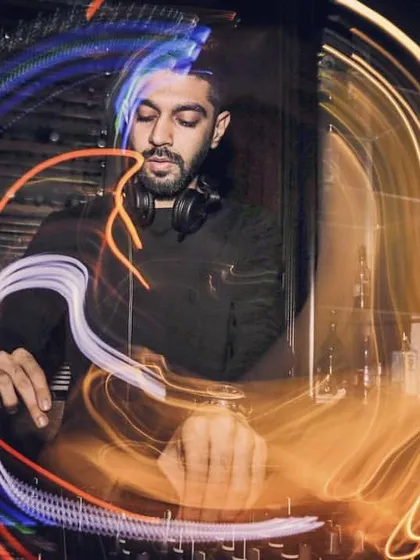 This creative long-exposure shot was taken before I headed to Goa for a private wedding. It captures the dynamic energy I bring to every event, whether it's a local club night or a destination pool party.