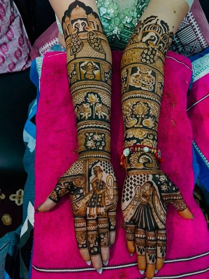 Kanha Mehandi - Bridal Mehndi Custom Storytelling & Portrait Mehndi photo 26