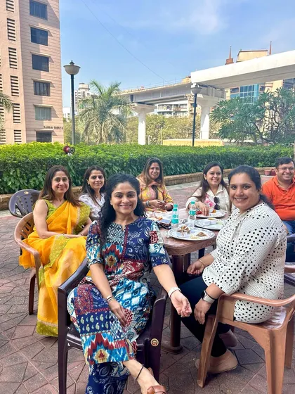 A group of friends enjoying the outdoor setting and delicious food at a society brunch I catered. My goal is to create a relaxed and enjoyable atmosphere for all your social events.