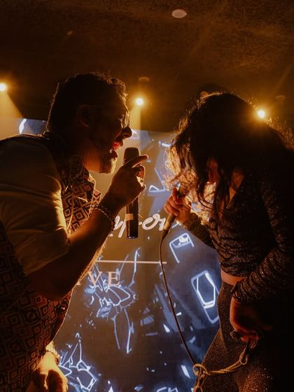 A special moment on stage with my mentor, Richard Andrew Dudley. We've been performing together for over 8 years, and I'm so grateful for his guidance on this musical journey.