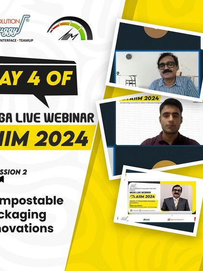 A look at our insightful session on Compostable Packaging Innovations during the AIIM 2024 Mega Webinar. Our project manager and industry experts shared valuable perspectives with all attendees.