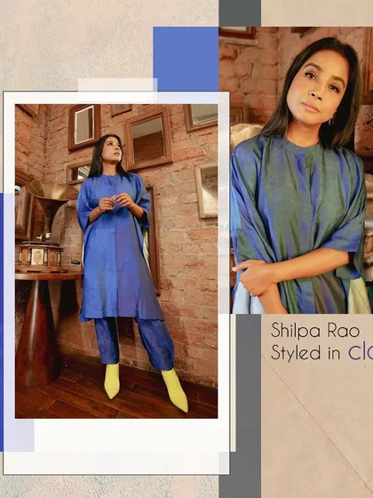 Shilpa Rao stuns again in a beautiful blue co-ord set. The rich colour and modern silhouette make this a powerful and stylish choice.