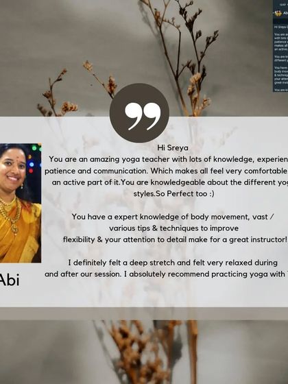 Sreya Bhar - Corporate Yoga Programs Happy Teams & Testimonials photo 5