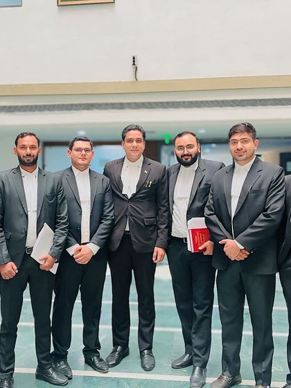 My team and I are a regular presence in Delhi's courts. This photo captures us ready for a day of hearings, representing clients in various criminal law matters.