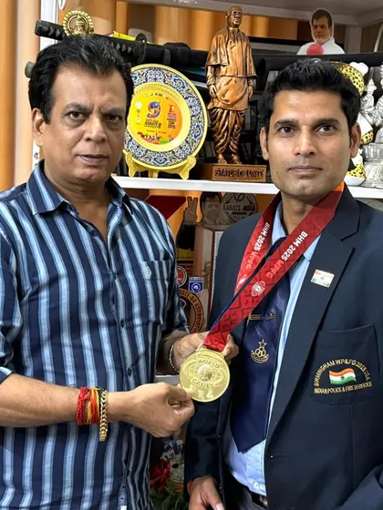 Another proud moment with a gold medalist from the CRPF team. Their success highlights the high level of talent within KIO's member organizations.