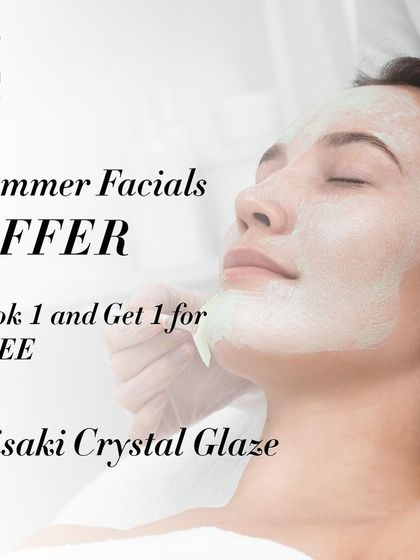 Another summer offer on our Misaki Crystal Glaze facial to help your skin combat the challenges of hot weather.