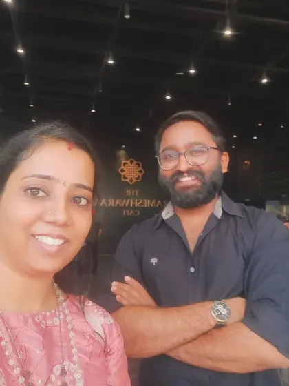 Building strong relationships with my clients is key. Here I am with the founder of The Rameshwaram Cafe, a brand I've been privileged to work with. My Vastu consultations for businesses focus on creating spaces that support growth and success.