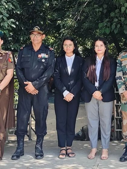 With fellow officers and advocates at an NCC lecture series. These collaborations are vital for providing holistic guidance to the cadets.