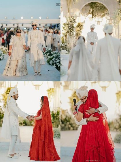 A collection of emotional and happy moments from the wedding ceremony. My goal is to create a look that stays perfect through tears, laughter, and hugs.