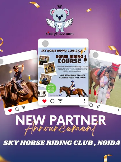 Gallop into a new adventure with our partner Sky Horse Riding Club & Cafe in Noida. They offer affordable horse riding courses, and you get a flat 15% off when you book with me.
