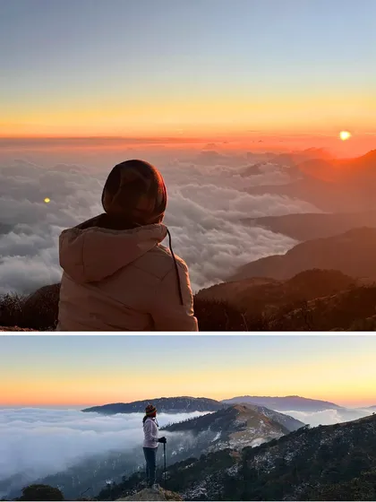 That feeling when you're above the clouds, watching the sun paint the sky. This is a common sight on our Sandakphu trek, a truly magical experience that stays with you forever.