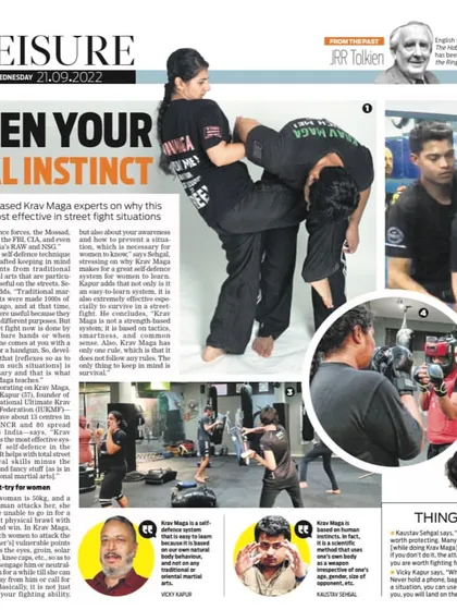 I was honored to be featured in The Morning Standard for my work in teaching practical combat skills. This article highlights why Krav Maga is one of the most effective systems for real street fight situations.