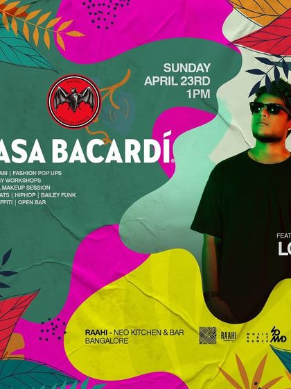 The official event poster for Casa Bacardi, a brand activation I was featured in. This shows my experience as a brand activation music specialist.