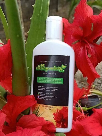 When I make my Hibiscus Aloevera shampoo, I feel a deep connection to my childhood. Each bottle contains the essence of fresh flowers and aloe vera, made with care to keep your hair clean and healthy.