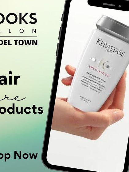 Shop for your essential hair care products directly through us. This graphic highlights the Kérastase Spécifique Bain Prévention, a shampoo designed to address hair loss concerns.