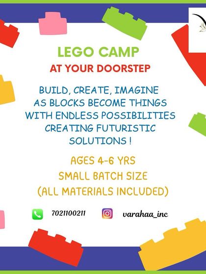 My LEGO camp comes directly to you. This service is perfect for small batches of kids aged 4-6, where I provide all the materials and guidance for them to build, create, and imagine futuristic solutions with endless possibilities.