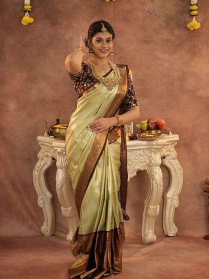 Designer Trends - Ethnic & Occasion Wear Rental Elegant Kanchi & Silk Sarees photo 29
