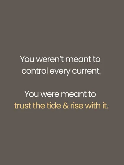 The Sanskrit phrase 'Anugacchatu Pravāhaḥ' means 'go with the flow'. This is not passive resignation but a wise surrender of the ego. It is the strength to act without clinging to outcomes, to move like a river that flows around obstacles without losing its essential nature.