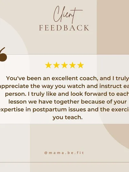 "You've been an excellent coach... I truly appreciate the way you watch and instruct each person." This client feedback highlights the personalized attention and expertise I provide in my programs.