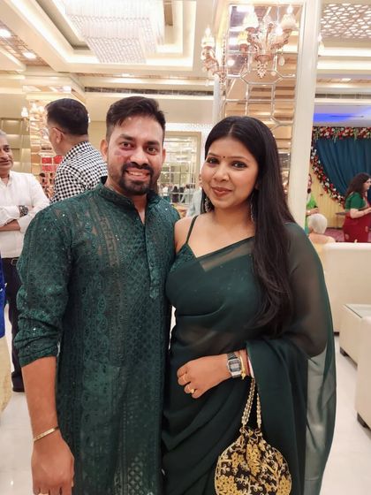 Another shot from the sangeet night. We love celebrating with our clients after all the hard work in rehearsals pays off.