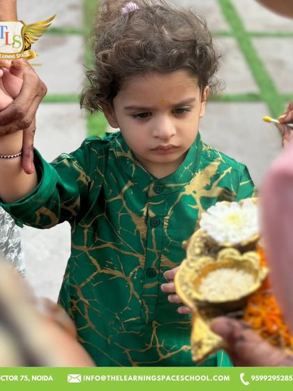 A child receives a traditional welcome during our festive celebrations. These rituals make children feel special and connected to our rich cultural heritage.