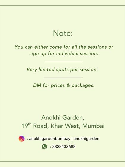 You can sign up for individual sessions or come for the whole day during our Yoga Shakti event. This note provides details for joining our celebration.