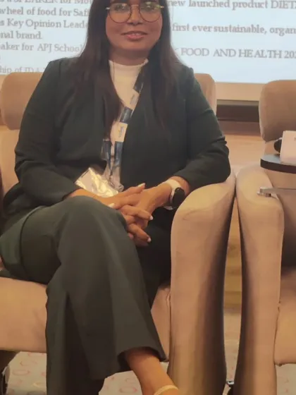 A moment from the panel discussion. It's a privilege to share my experience and contribute to important conversations in our field.