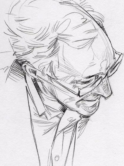 This quick character sketch of an older man highlights the gestural and expressive side of portrait drawing. We help you develop the skill to quickly capture personality and form with confident lines.