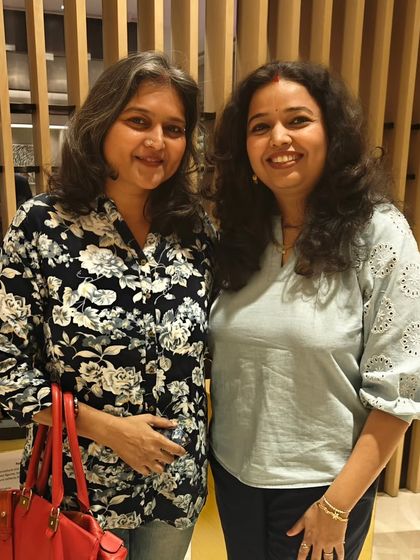 Established artist Sreedevi showing her support for Aarti Gupta Bhadauria at the 'Rhythm of Emotions' event.