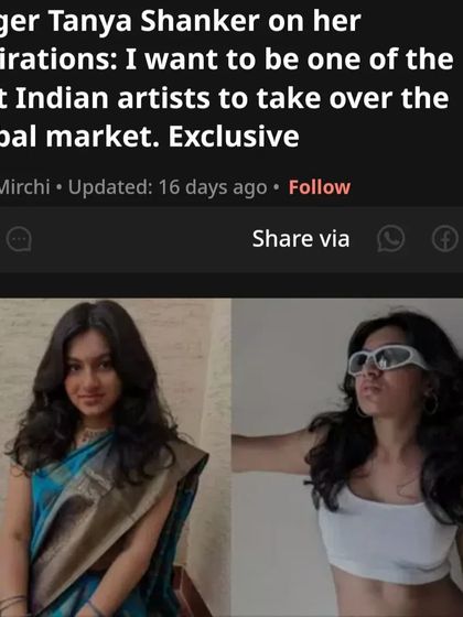 A screenshot of an exclusive interview feature about my aspirations to take Indian music to the global market. This shows my ambition and the media's interest in my journey.