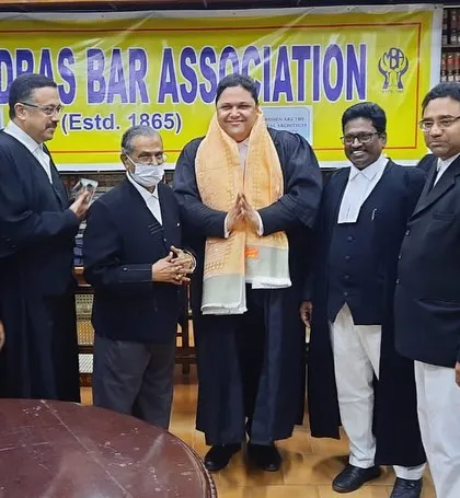 With folded hands, I express my gratitude to the members of the Madras Bar Association for their gracious felicitation. It is moments like these that make the legal profession a true fraternity.