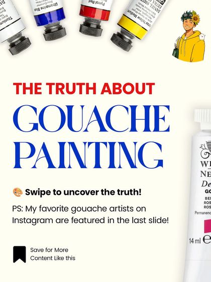 The truth about gouache painting. It's a medium that can be tricky for beginners. In this series, I share some common struggles and how to overcome them.