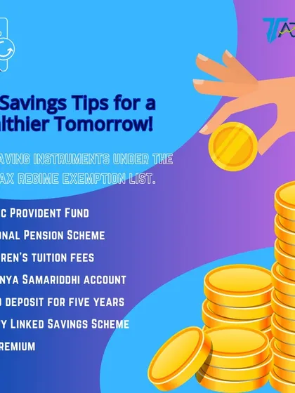 Looking for ways to save tax? This graphic lists popular tax-saving instruments like Public Provident Fund (PPF), National Pension Scheme (NPS), and Equity Linked Savings Scheme (ELSS) that can help reduce your tax liability.